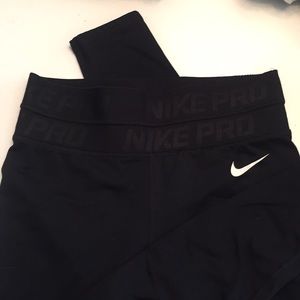 Nike Pro Black high waist Black leggings Small